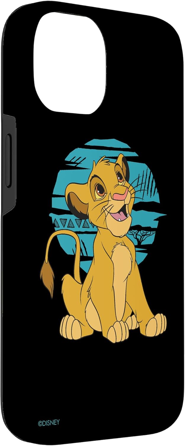 Thumbnail 5 de Disney Le Roi Lion Young Simba Happy Bleu Retro – Coque pour iPhone 15 Pro Max