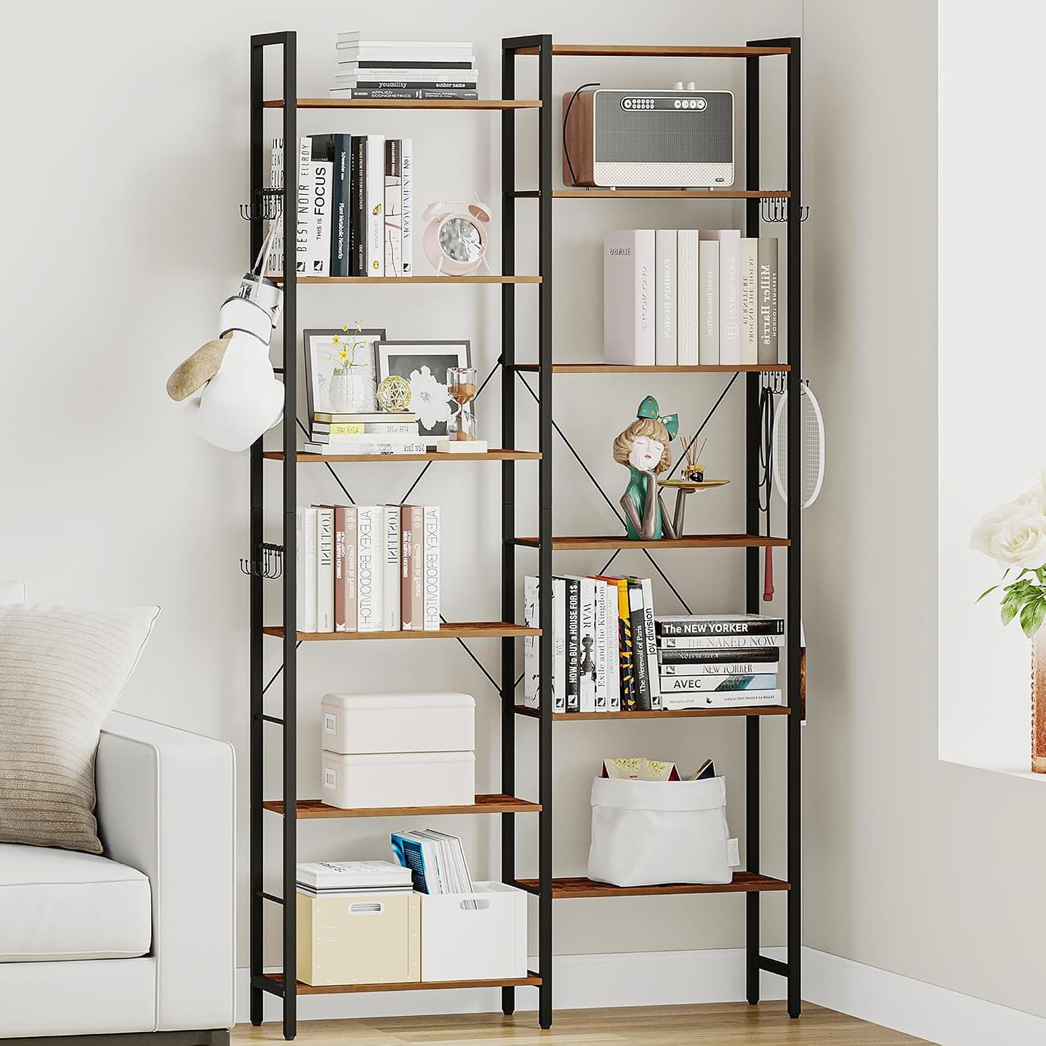 Detalle 2 de Hzuaneri BC29601B libreria angolare 185 cm