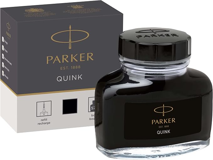 Detalle de Parker Quink Tintero para Plumas Estilográficas 57 ml 🖤