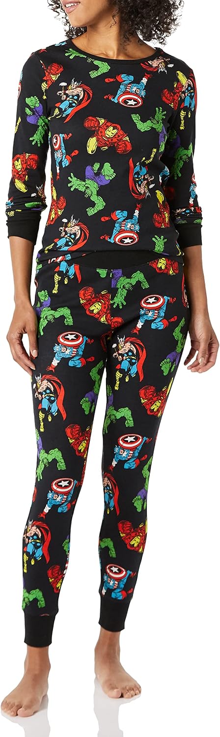 Detalle de Amazon Essentials Disney | Marvel | Star Wars Women’s Snug-Fit Cotton Pyjama Set