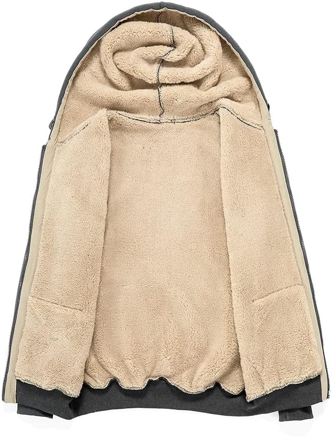 Thumbnail 4 de MANLUODANNI Damen-Kapuzen-Sweatshirt mit Fleece-Futter und Reißverschluss