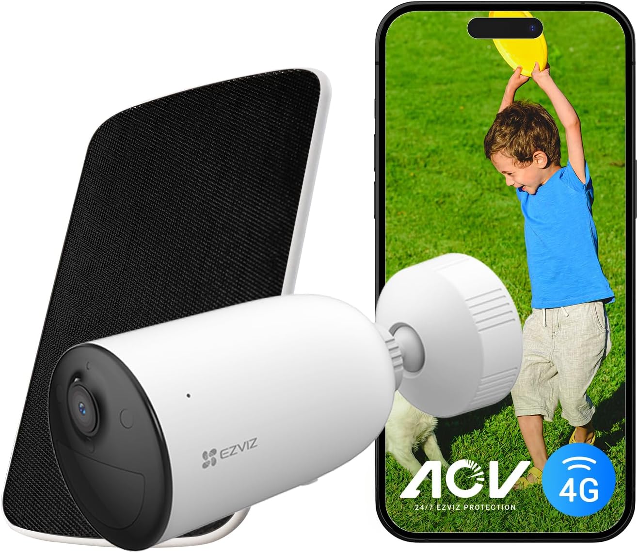 Detalle de EZVIZ CB3 4G Battery Security Camera 5200mAh