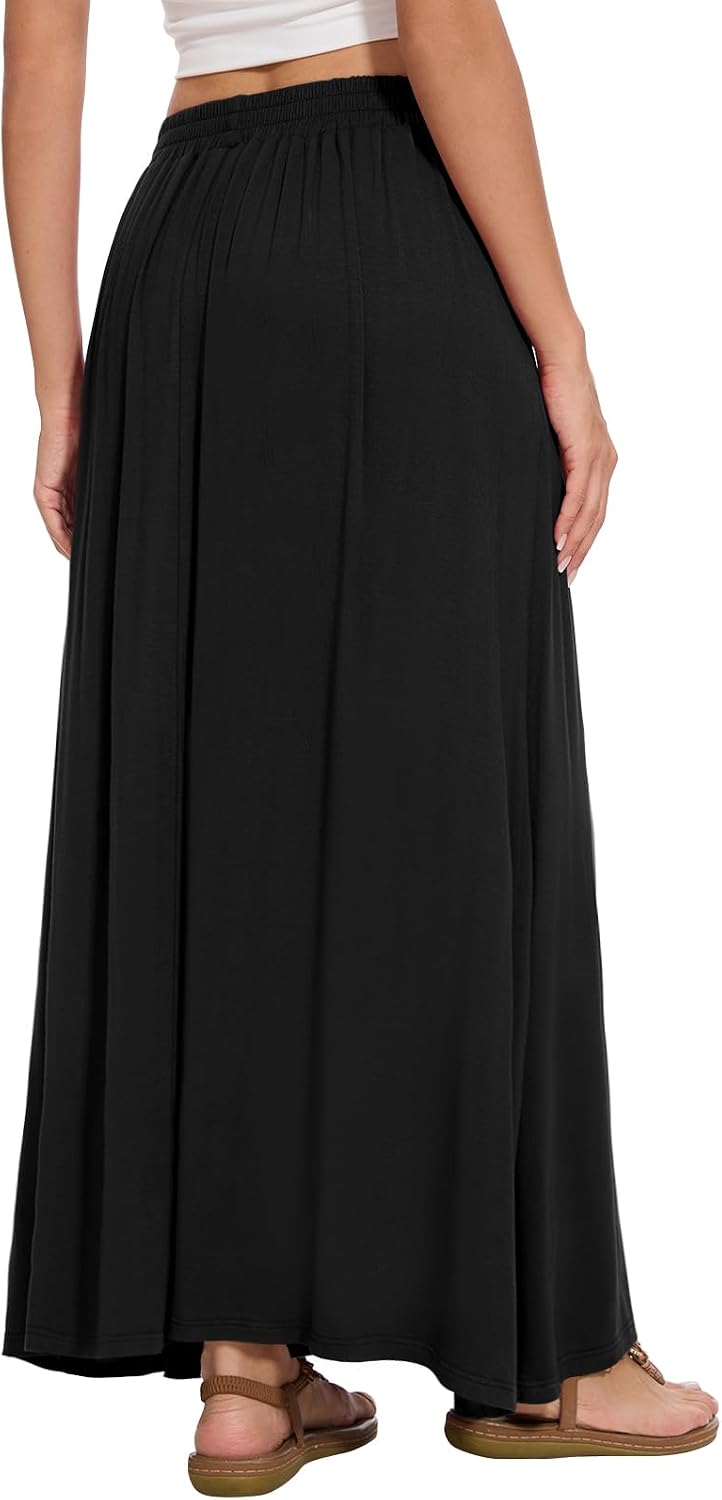 Detalle de Leafsay Womens Maxi A-line Long Skirt with Pockets
