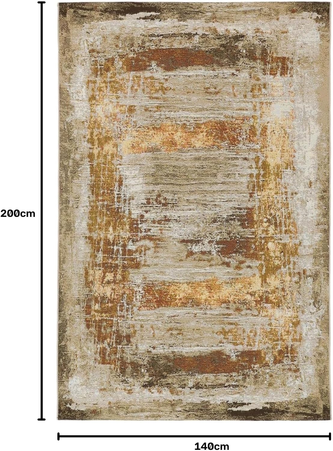 Detalle de RugVista Gillian – dywan wewnętrzny i zewnętrzny 140 × 200 cm, niski, odporny na UV