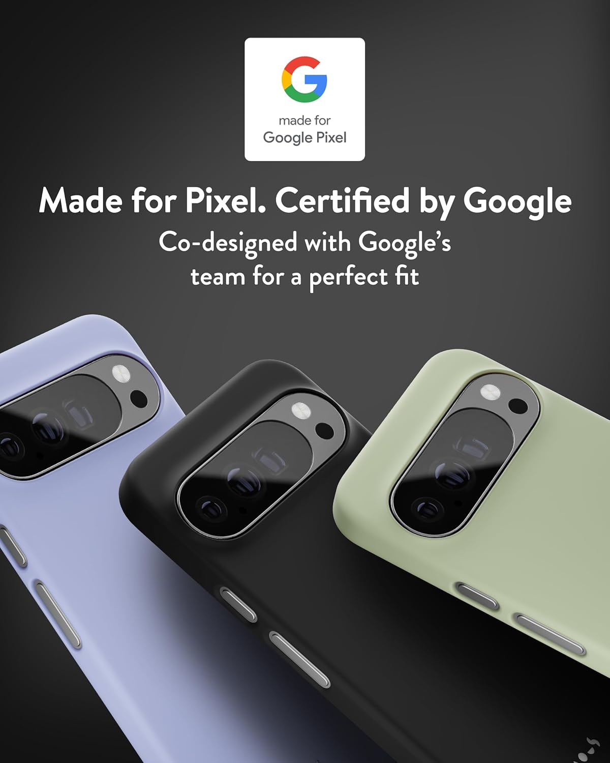 Thumbnail 1 de Mous Super Thin case for Google Pixel 10/10 Pro (2025) — Qi2 MagSafe & Pixelsnap compatible, anti-scratch, black