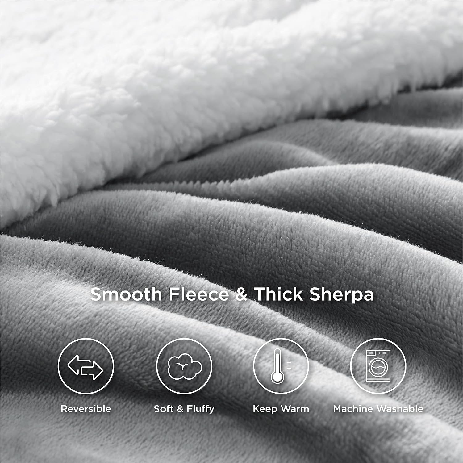 Thumbnail 2 de Bedsure Sherpa throw blanket 230x270cm