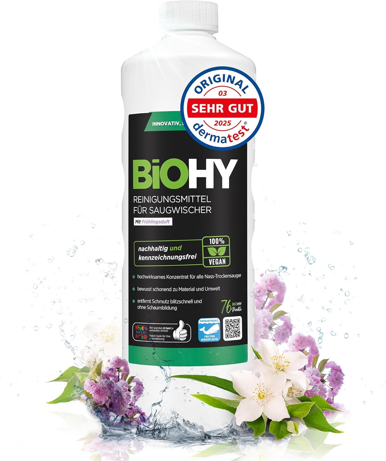 Detalle de BiOHY Reinigungsmittel 1l für Saugwischer