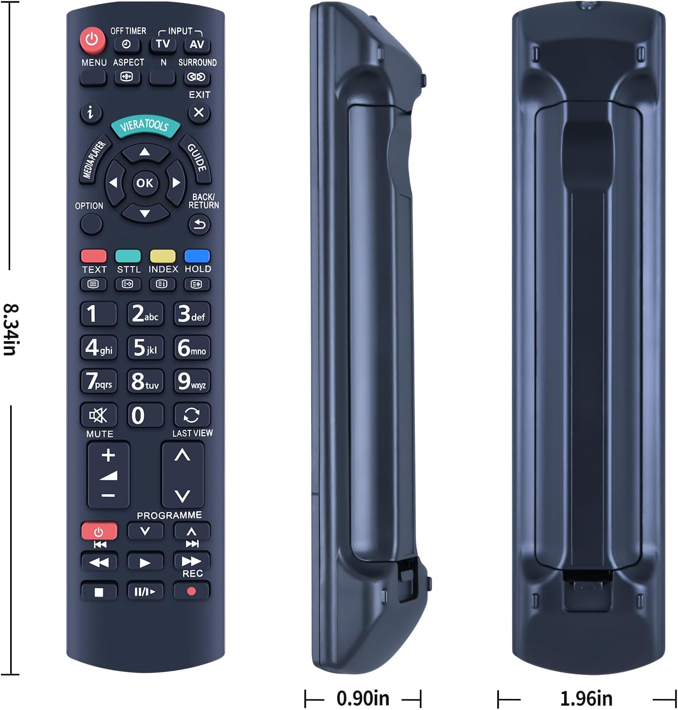 Thumbnail 4 de TCNOUMT Replacement Remote N2QAYB000717 for Panasonic TVs (AA battery, no programming)