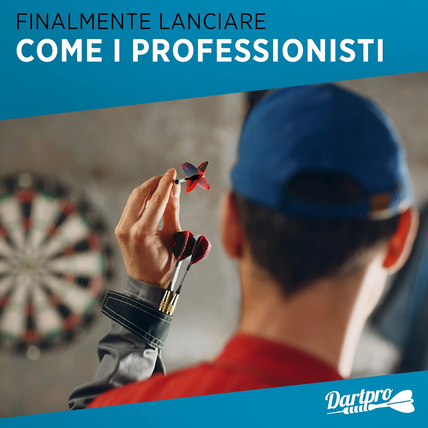 Detalle de DartPro L'originale – Bersaglio elettronico wireless con 6 freccette