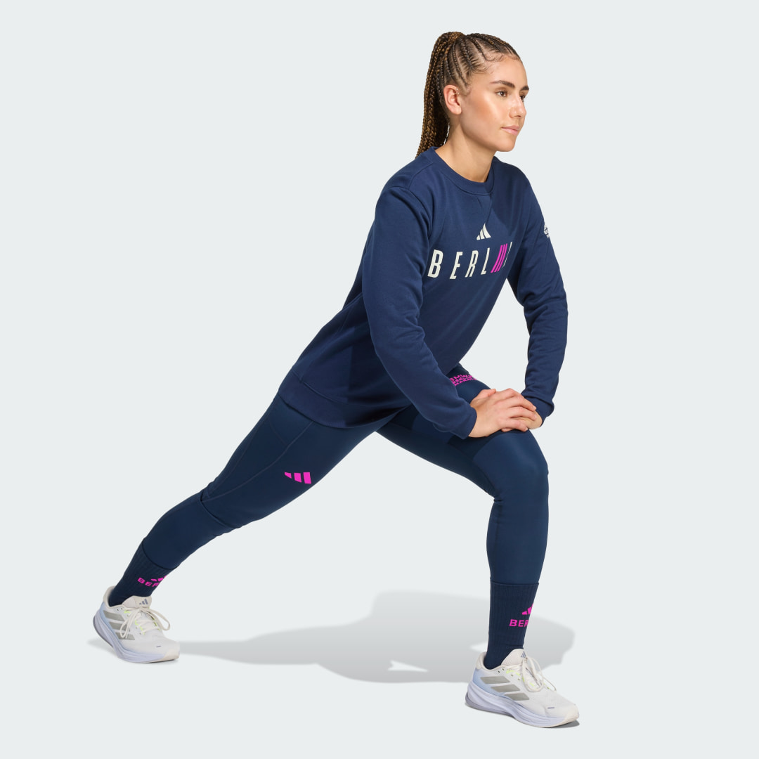 Detalle de Adidas Sudadera BMW Berlin Marathon 2025 azul