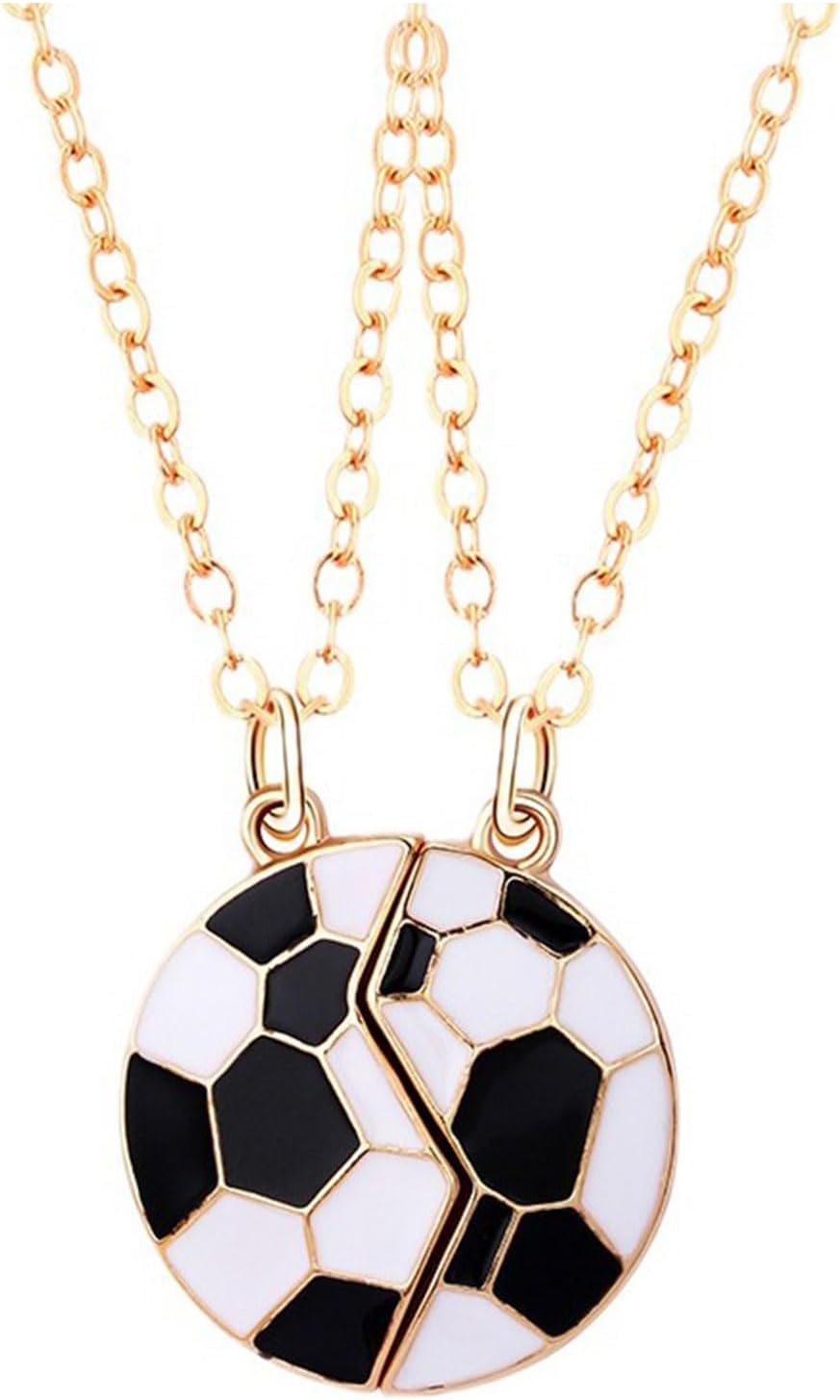 Thumbnail 6 de CERSLIMO Best Friend Necklaces: 2-Piece Football & Basketball Gift Set
