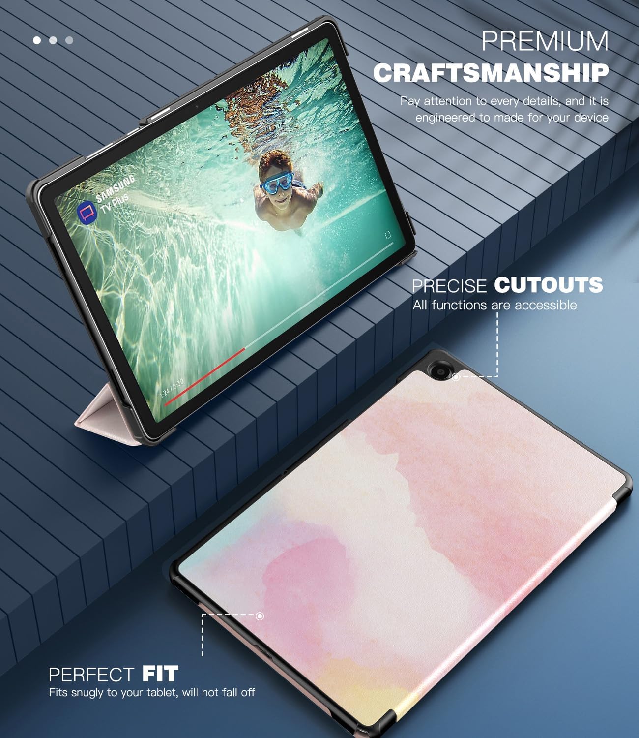 Thumbnail 3 de TiMOVO Case for Samsung Galaxy Tab A11+ Plus / A9+ Plus 11-inch (2025/2023) – Slim stand cover with auto wake/sleep, Rainbow