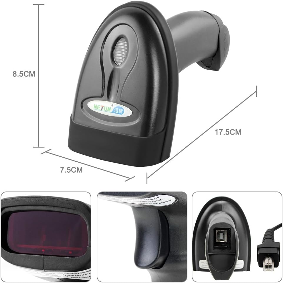 Thumbnail 2 de NETUM NT-1698W lecteur code-barres 1D 📷