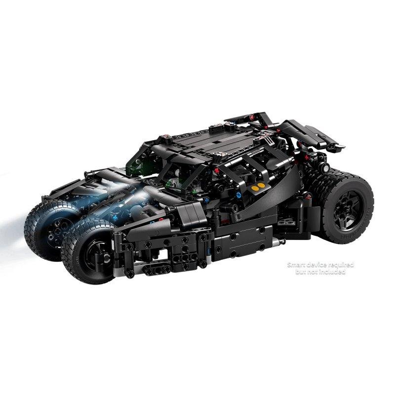 Detalle de LEGO Technic Batmobile Tumbler 42239: control interactivo y emoción para jóvenes ingenieros