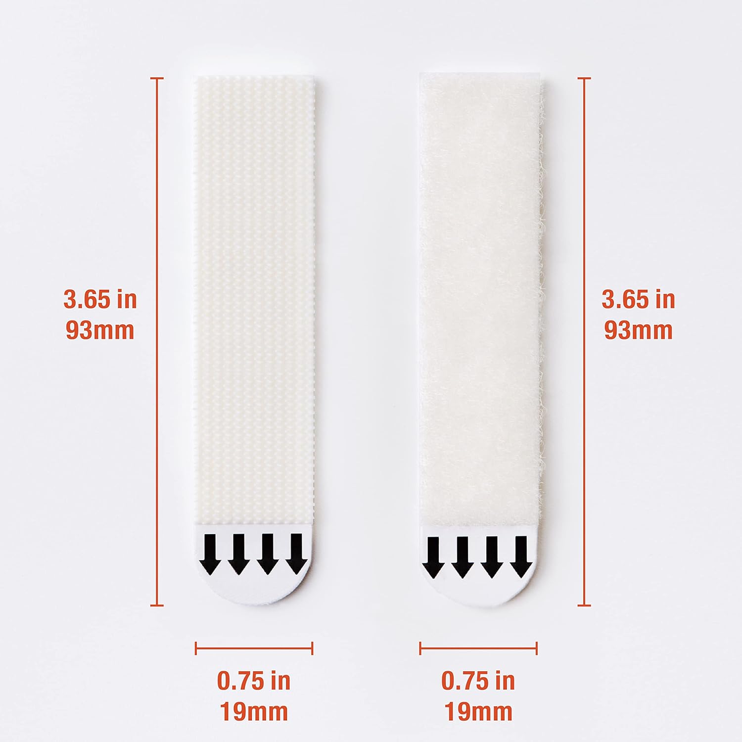 Detalle 2 de JELLYSUB 60-Pairs (120 Strips) Heavy-Duty Picture Hanging Strips with Hook & Loop Adhesive