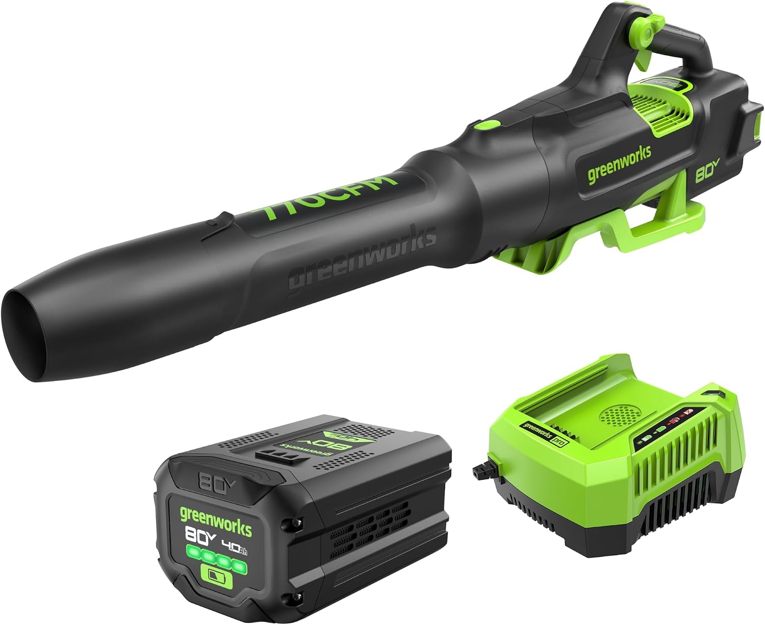 Detalle de Greenworks electric leaf blower 770 CFM