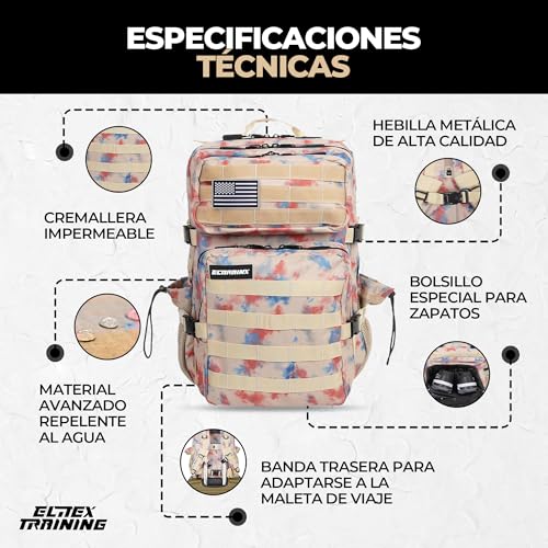 Detalle 2 de ELITRAINX Mochila táctica 45 L