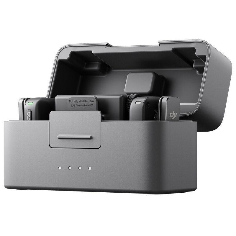 Detalle 2 de DJI Mic Mini 2 transmisores + receptor, estuche de carga