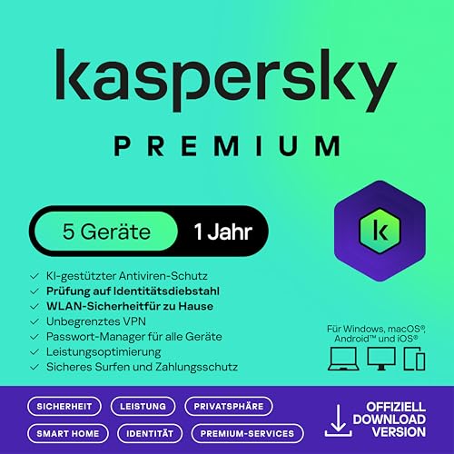 Detalle de Kaspersky Total Security 2021 – 5 Geräte, 1 Jahr, Windows/Mac/Android | Aktivierungscode per E-Mail