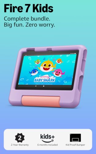 Detalle 2 de Amazon Fire 7 Kids tablet (newest model, 7", Purple)