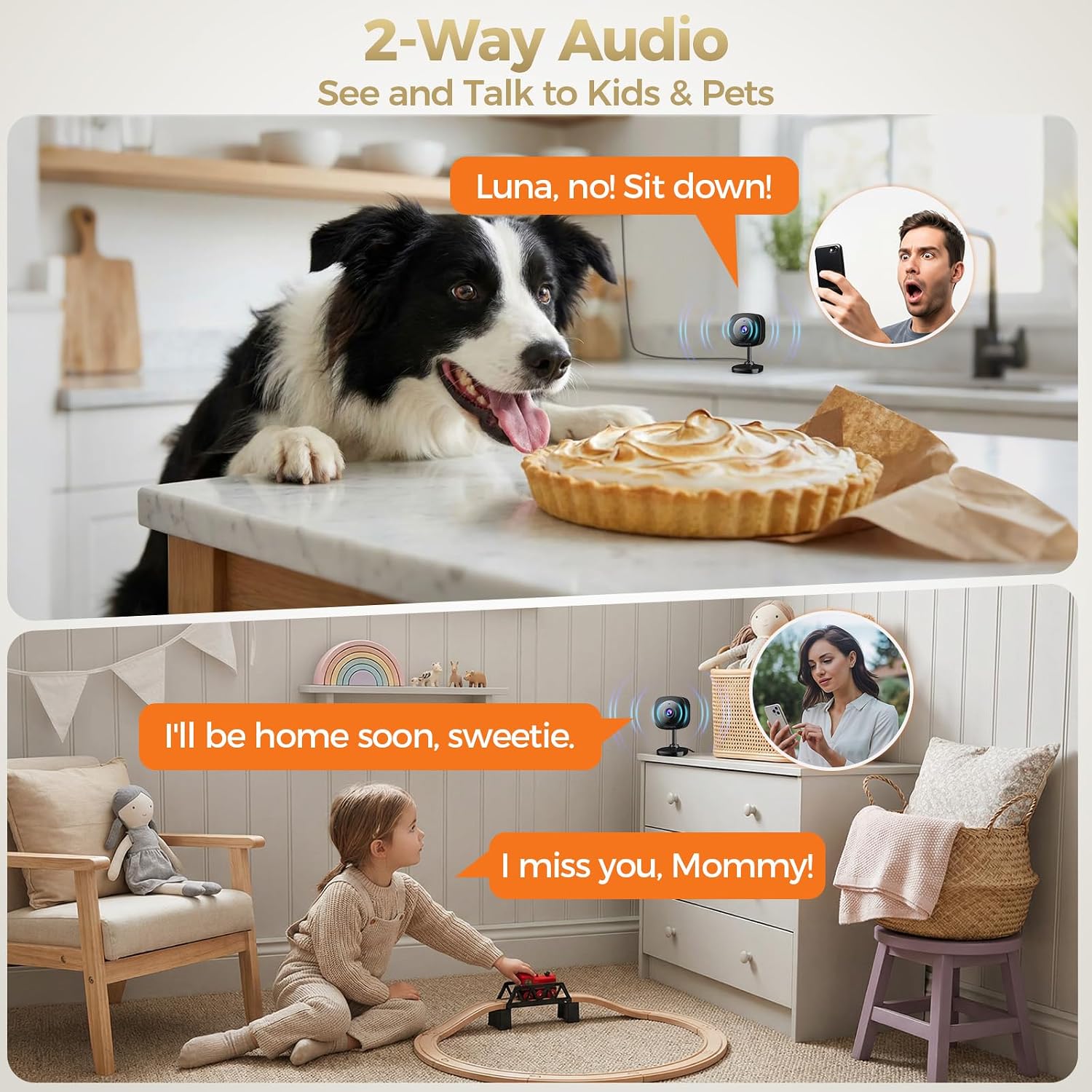 Detalle de ZEEPORTE Indoor Security Camera 2K