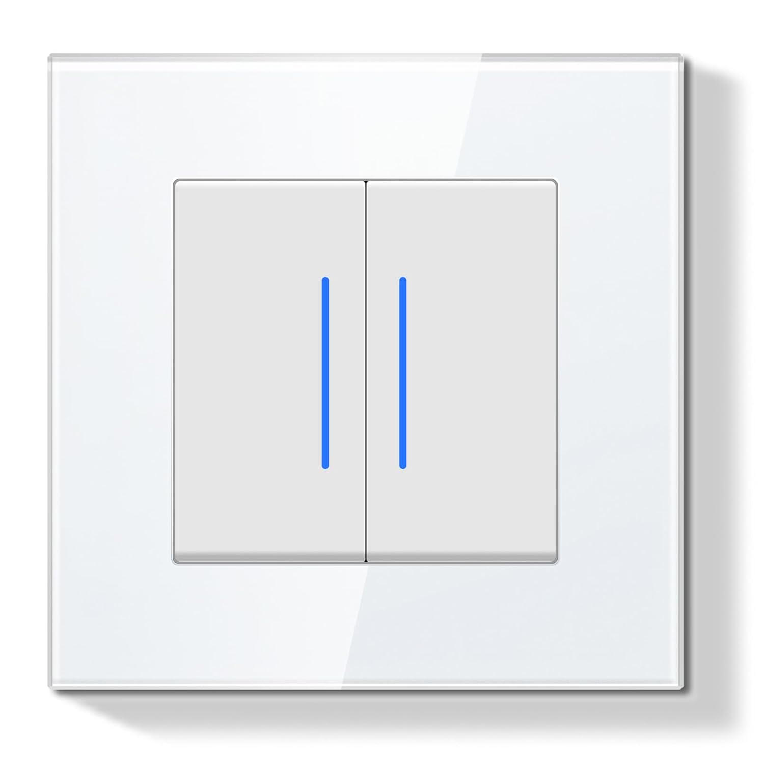 Detalle de BSEEDLIFE Interruptor Pared Doble 86×86 mm
