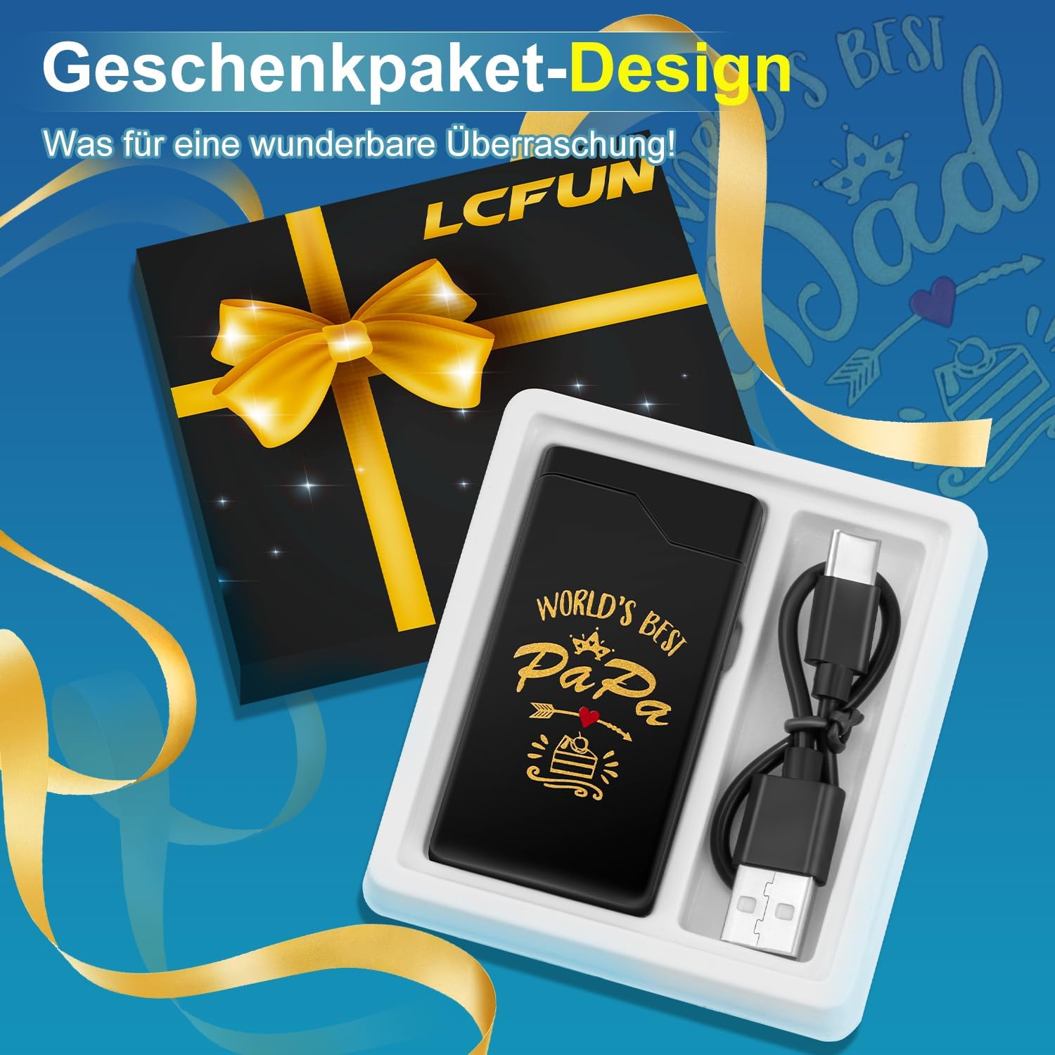 Detalle de LcFun elektrische plasma-aansteker met USB-C, wind- en spatwaterbestendig