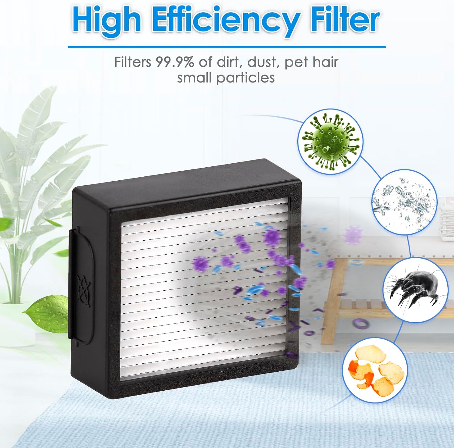 Thumbnail 2 de COWINORY HEPA-filters voor Roomba Combo j7, j7+, j9+ en 10 Max, 7 stuks