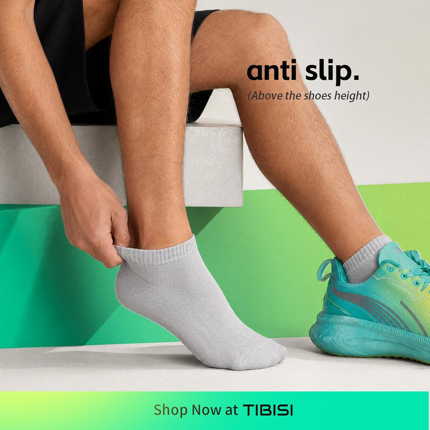 Thumbnail 1 de TIBISI trainer socks (ankle, breathable, low cut) – 10-pack in white/black/grey