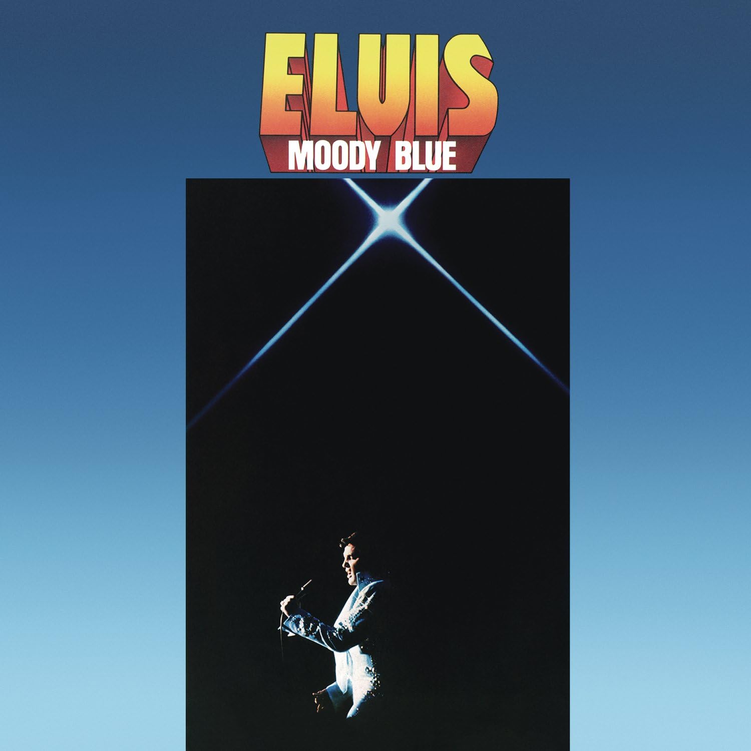 Detalle de Elvis Presley Moody Blue 40th Anniversary Clear Blue Vinyl LP