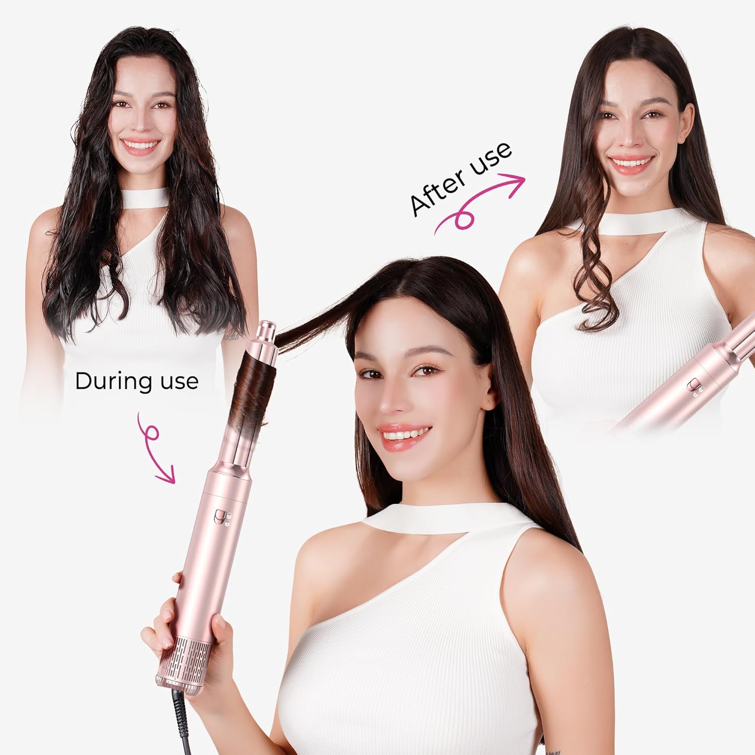 Thumbnail 2 de MogaWave pro Air styler 6-in-1 Hairstyler-Set mit Airbrush-Technik, Warmluftbürste und Auto-Wrap-Lockenstab