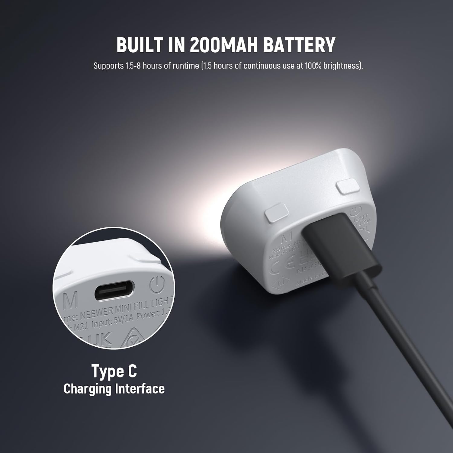 Thumbnail 5 de NEEWER M21 Magnetic Mini LED Light 200mAh