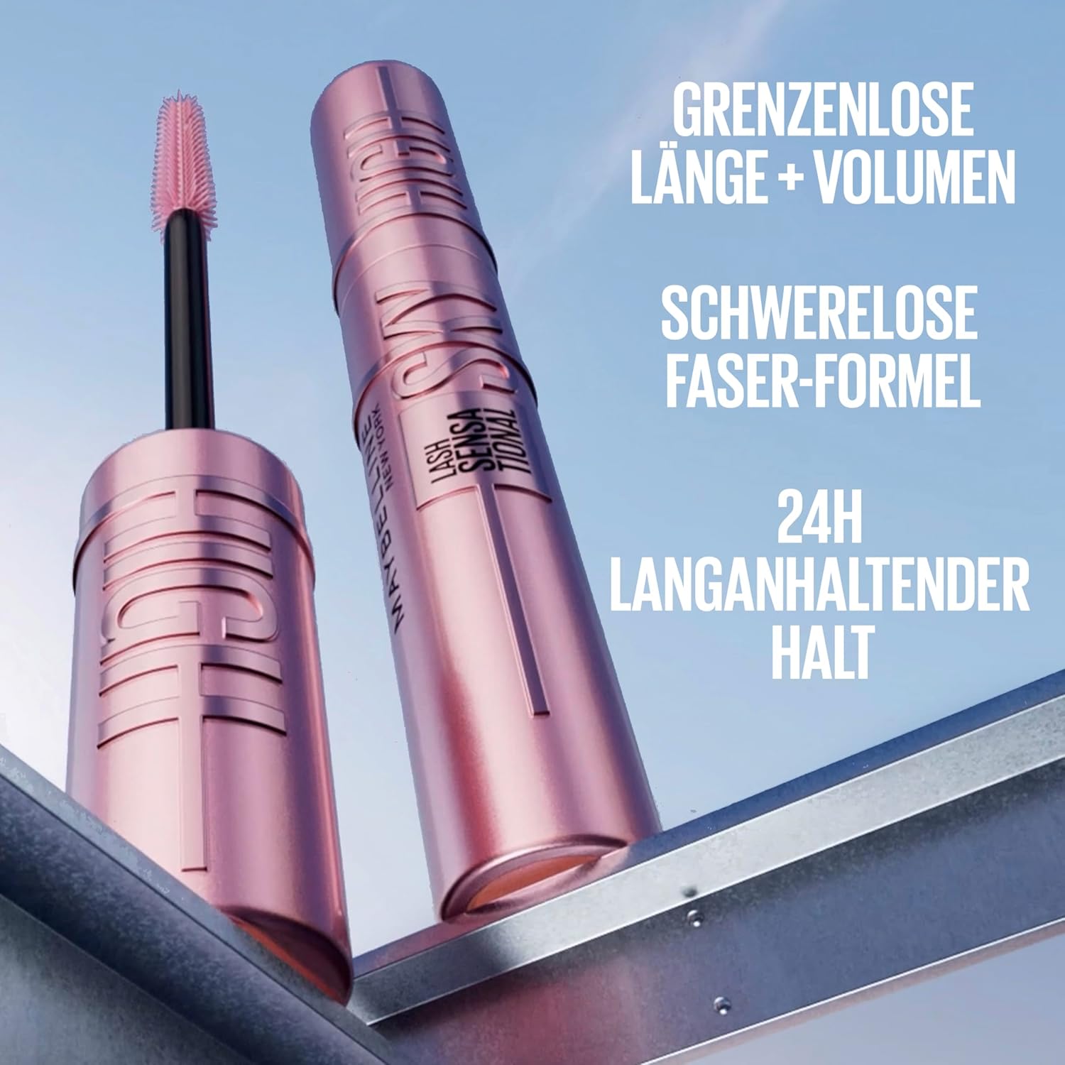 Detalle 1 de Maybelline Sky High Mascara 7,2 ml Very Black 💄