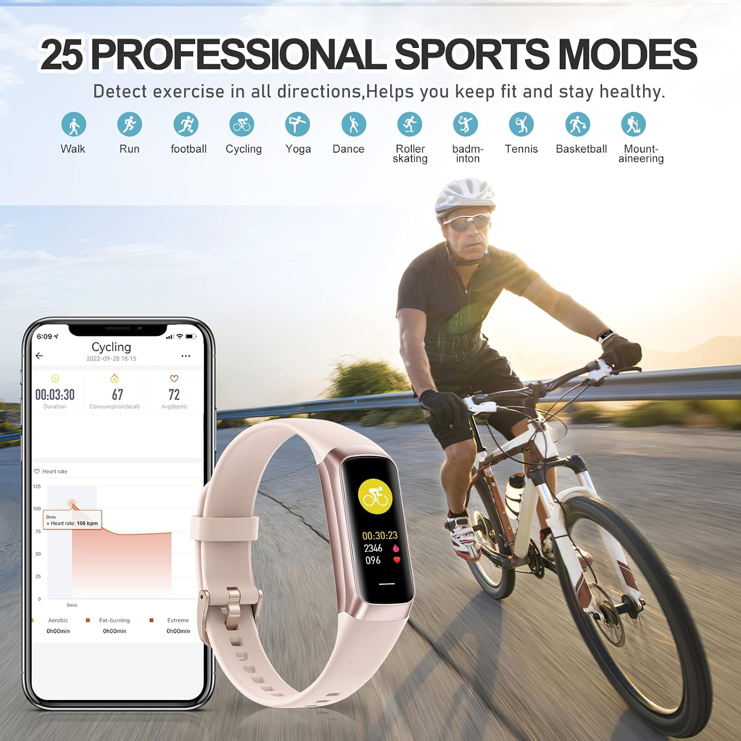 Detalle 1 de Spurkey Fitness Tracker 1.10 inch AMOLED