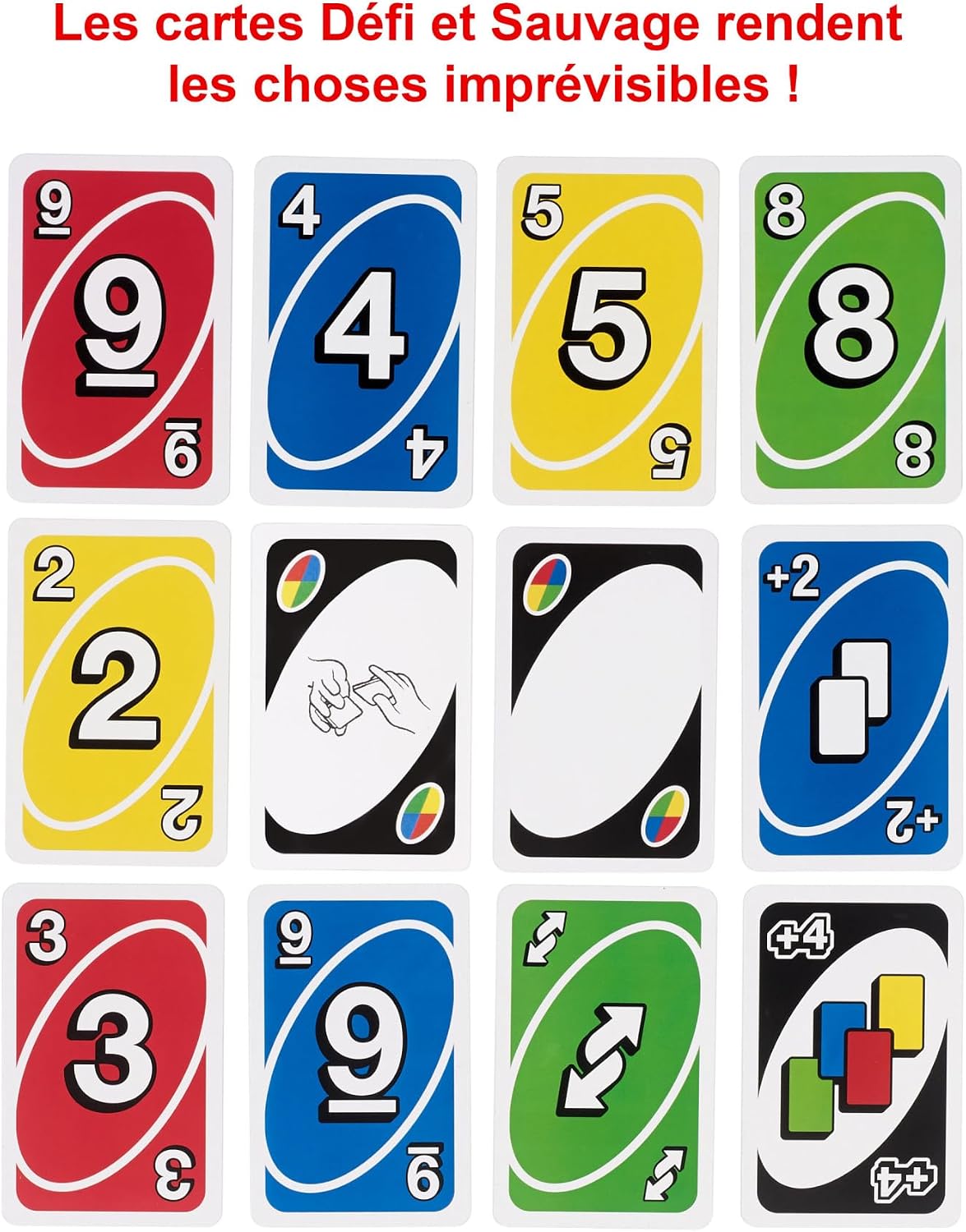 Detalle 2 de Mattel Games UNO Deluxe, jeu de cartes UNO 2-10