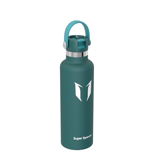 Detalle de Super Sparrow Trinkflasche Edelstahl – Ultraleicht, 750 ml, mit Strohdeckel (BPA-Frei, spülmaschinenfest) – ideal für Sport, Schule und Outdoor