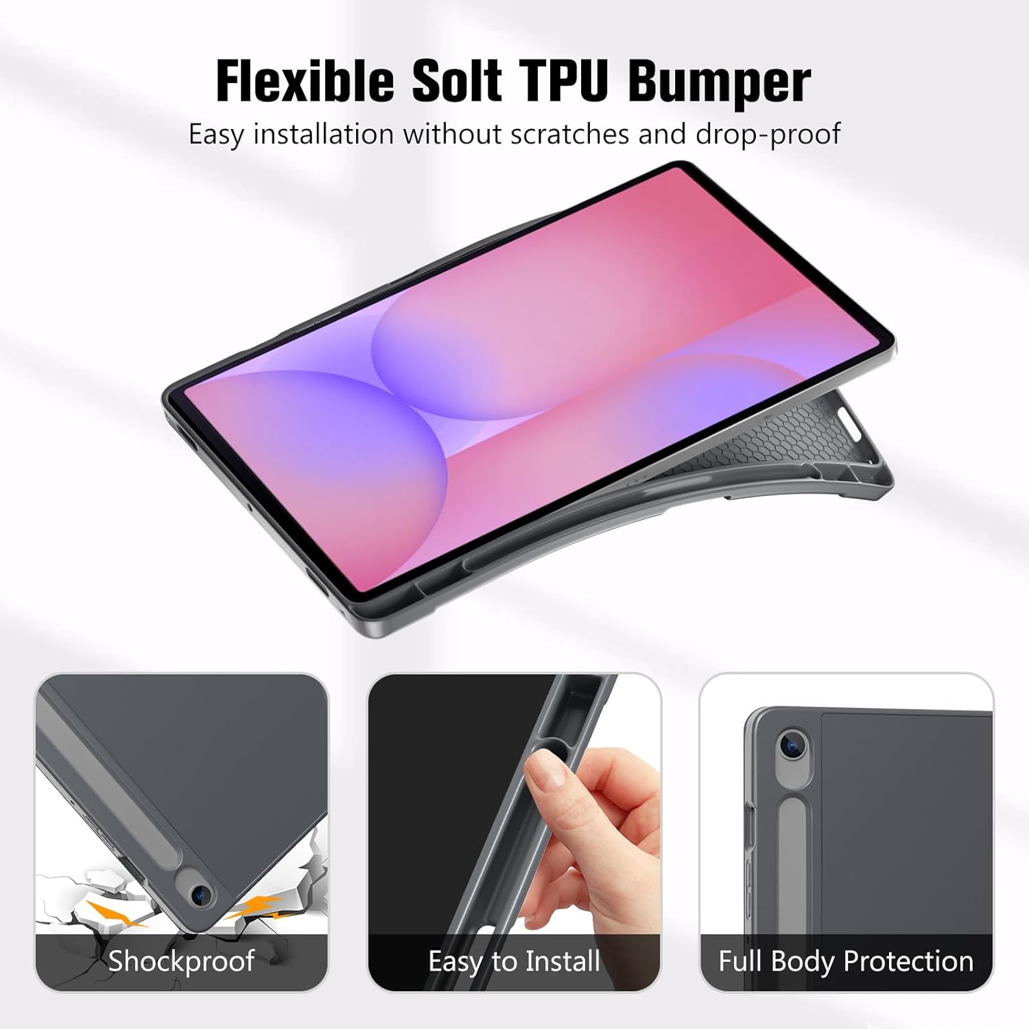 Thumbnail 3 de ProCase Smart Case for Galaxy Tab S10 Lite / S10 FE / S9 FE 10.9-Inch with S Pen Holder