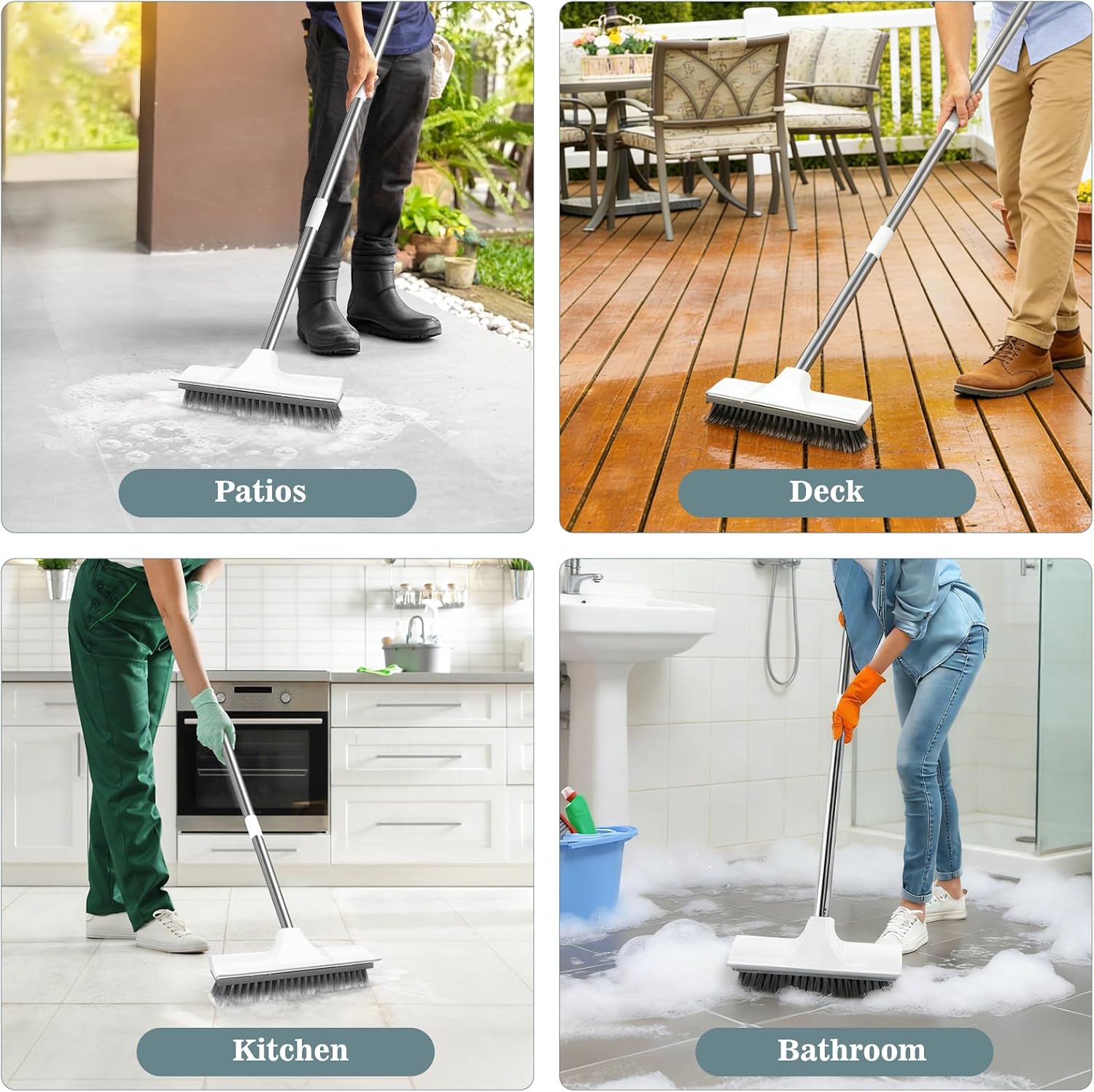 Thumbnail 6 de Newthinking Floor Scrubbing Brush with Long Handle