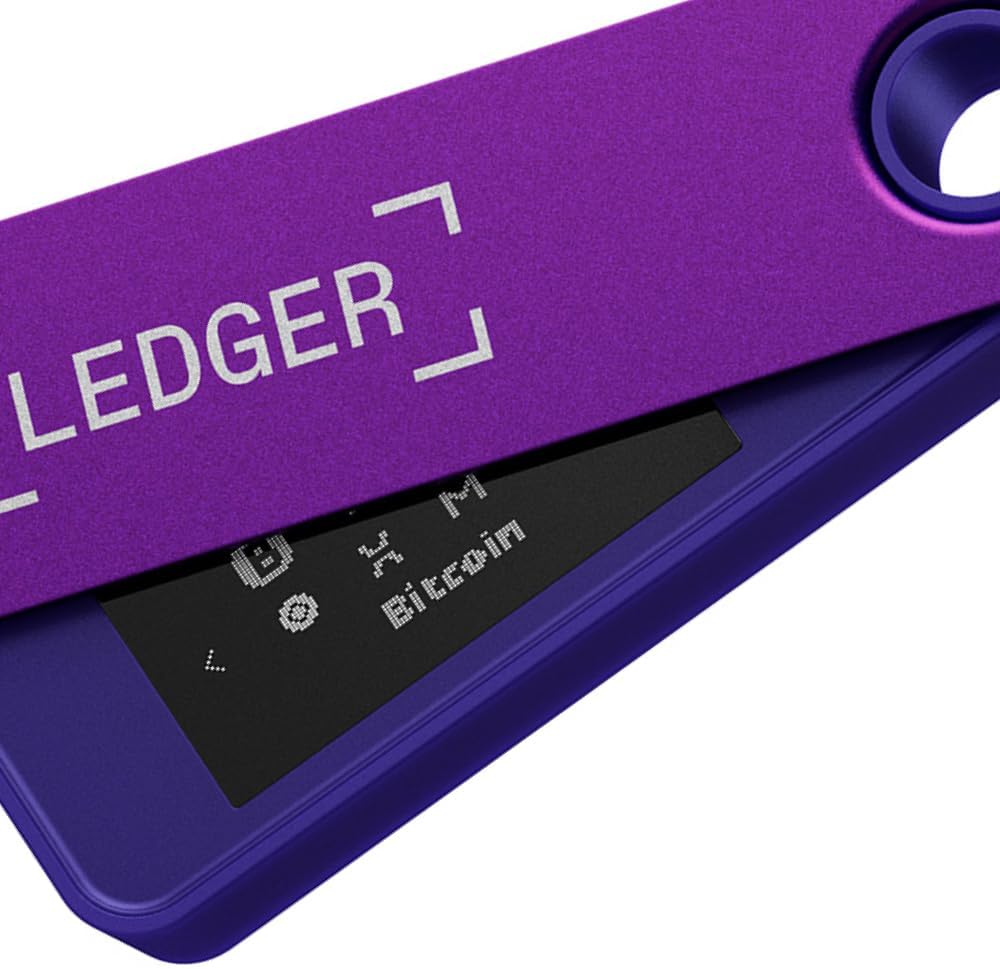 Detalle 2 de Ledger Nano S Plus Amatista - Billetera hardware para cripto y NFT 🛡