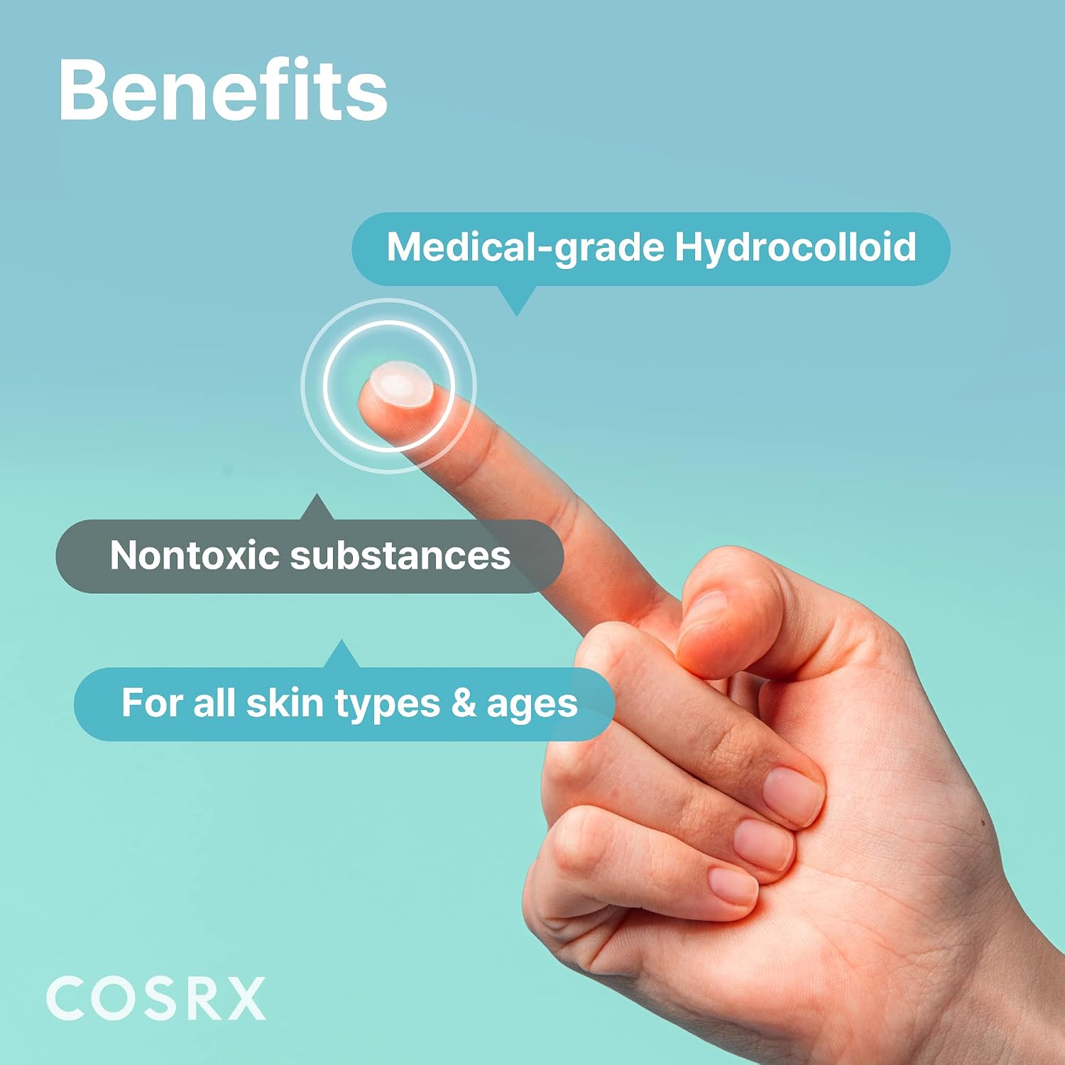 Detalle 1 de COSRX MI-2DSW-0GJF Master Patch Original Fit Hydrocolloid Patches, 3 Sizes