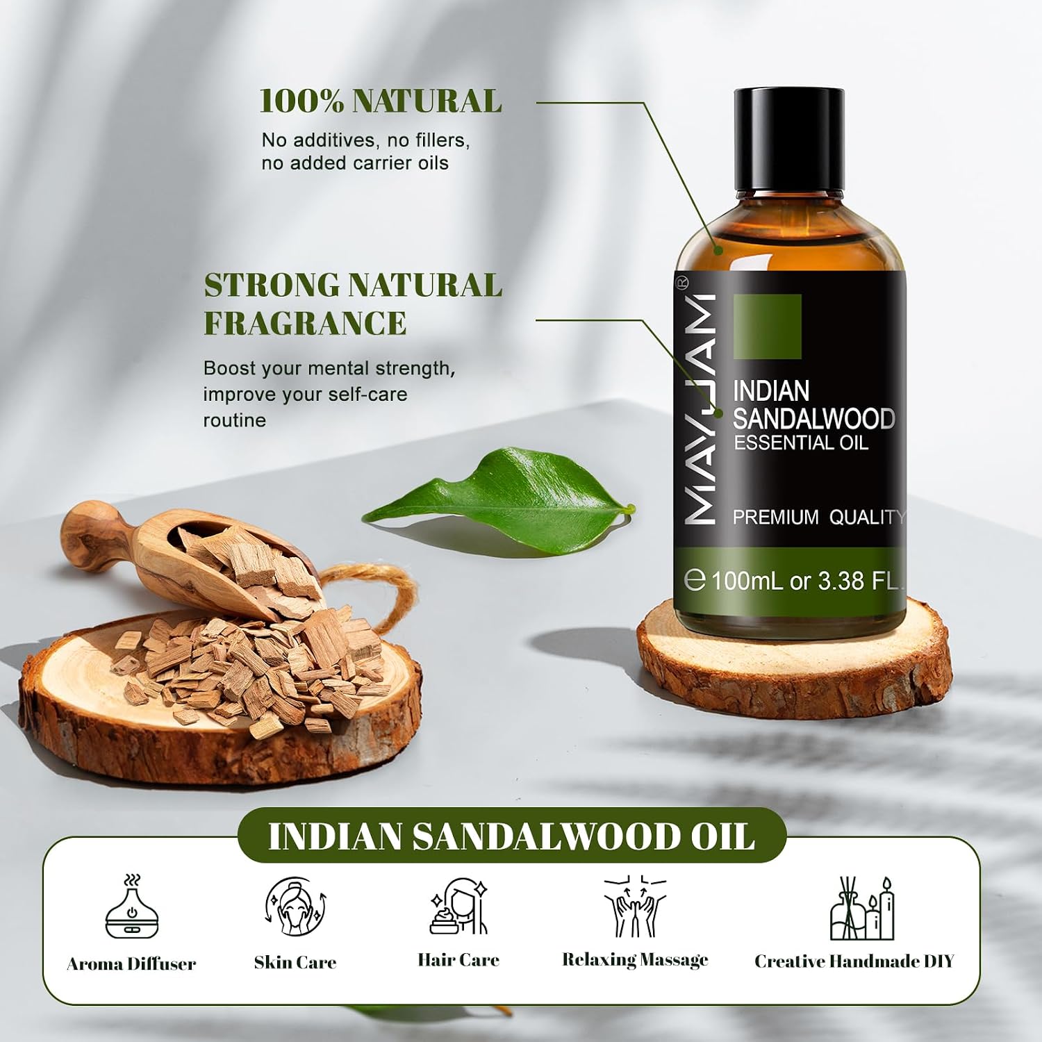 Detalle 2 de Indian Sandalwood 100ML Essential Oil