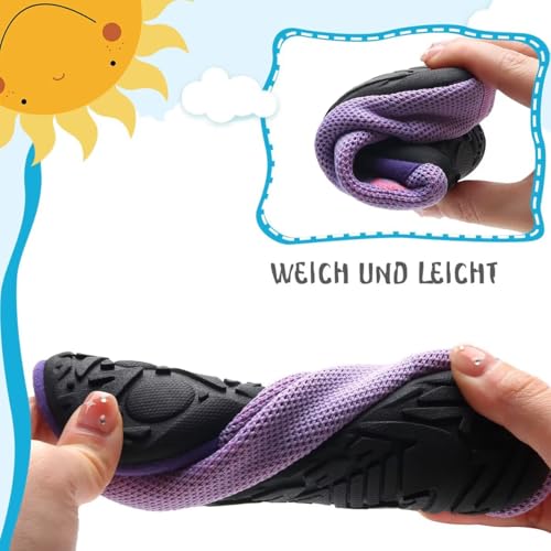 Detalle de Kyopp Hausschuhe Kinder – rutschfeste, flexible Barfußschuhe für Jungen und Mädchen