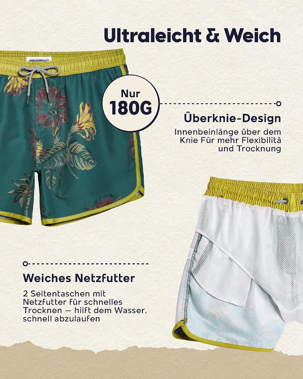 Thumbnail 5 de MaaMgic Badeshorts Vintage 11,5 cm