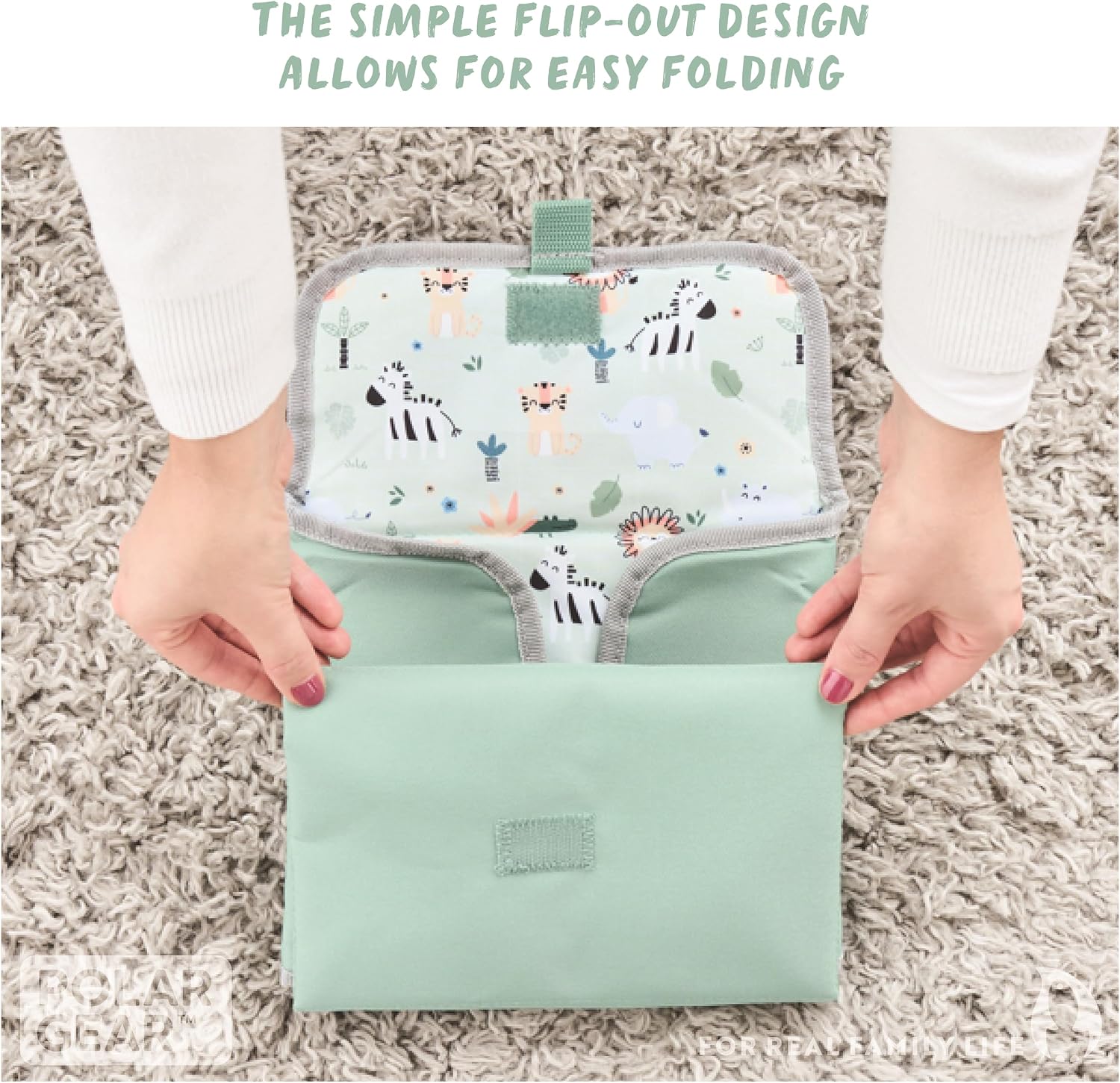 Thumbnail 1 de Polar Gear Baby Changing Mat – Wipe-Clean, Foldable Safari Mat for Travel