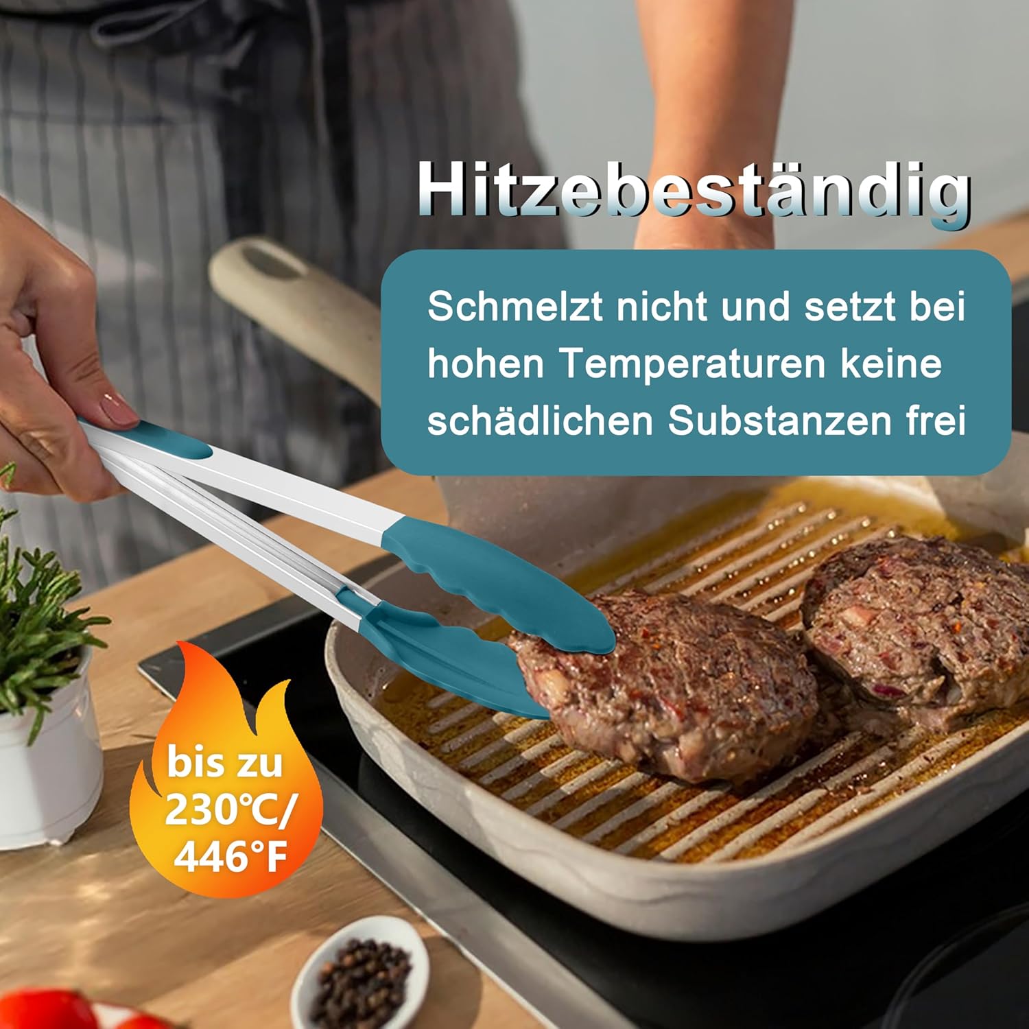 Thumbnail 3 de Homikit Küchenzange 2er Set Grill 2