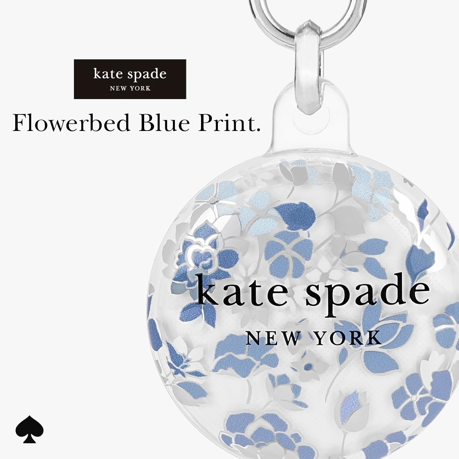 Detalle de kate spade new york AirTag Holder Flowerbed Blue