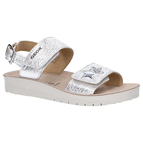 Detalle 2 de Geox J Sandal Costarei Gi - Sandalias Plata Niñas