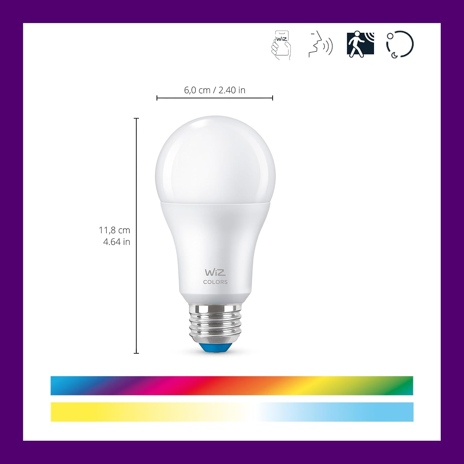 Detalle 2 de WiZ A19 Smart Light Bulb