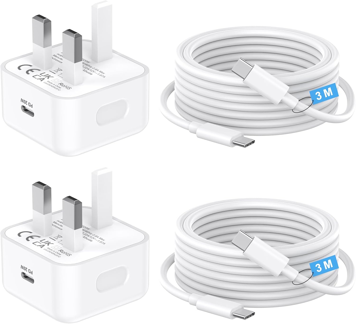 Detalle de 20W USB‑C Charger 2 Pack for iPhone 17
