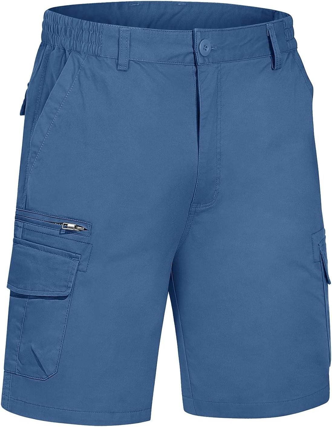 Thumbnail 1 de TACVASEN Men's Cargo Shorts with Elasticated Waist and 7 Pockets — Breathable Summer Work shorts